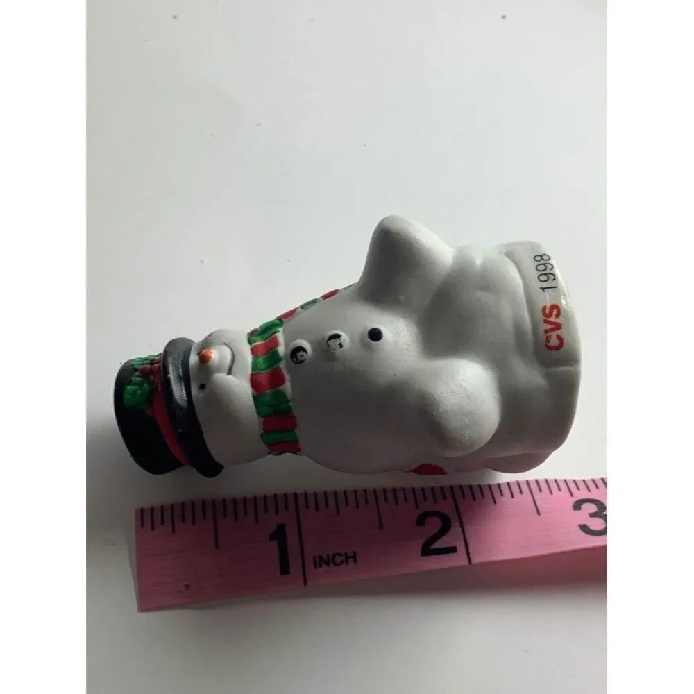 Vintage 1998 CVS Snowman Christmas Tree Ornament